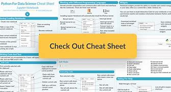 Image result for Jupyter Notebook Cheat Sheet
