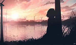 Image result for Anime Girl Sad Alone