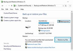 Image result for Restore Windows with Backup File