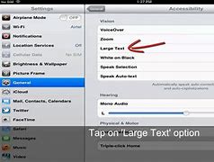 Image result for iPad Text Size