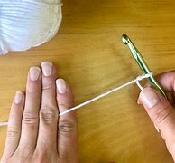 Image result for How to Hold Yarn When Crocheting