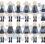 Image result for Anime School Uniform Color