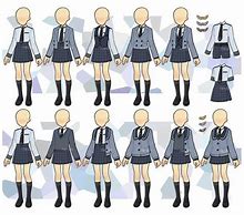 Image result for Anime Gold School Uniform