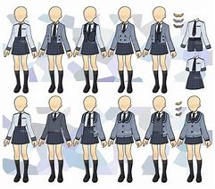 Image result for Anime School Uniform Ideas