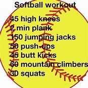 Image result for Softball Workouts 30 Mins