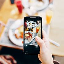 Image result for Food On Phone Desplay