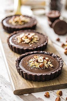 Chocolate Hazelnut Tartlets - #chocolate #hazelnut #tartlets -  Chocolate Hazelnut Tartlets   Chocolate: A Gir… | Tartlets recipe, Chocolate desserts, Mini desserts