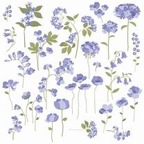 Image result for Purple Flowers SVG