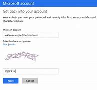 Image result for Hotmail Password Recovery