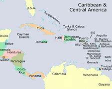 Image result for Central America and the Caribbean Map