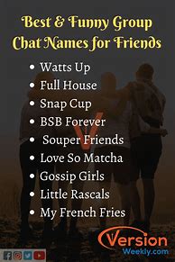 Image result for Friends Group Chat Names