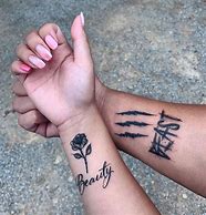 Image result for Matching Tattoos for Couples Black People