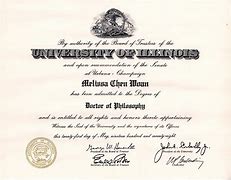 Image result for Doctor of Philosophy Degree