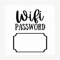 Image result for Wi-Fi Password Sign