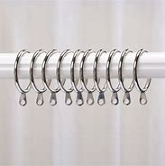 Image result for Silver Metal Hook Curtain Ring