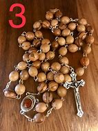 Image result for Olive Wood Rosary Beads