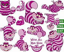 Image result for Alice in Wonderland Cheshire Cat SVG