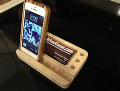 Image result for Wooden Phone Stands Handmade