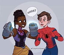 Image result for Shuri and Peter Recreate Vines