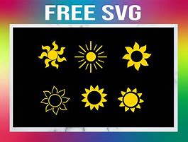 Image result for Free Sun SVG File for Silhouette