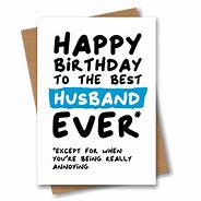 Image result for Happy Birthday Husband Funny