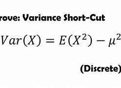 Image result for Variance Shortcut Formula