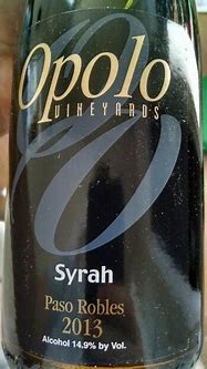 Image result for Opolo Syrah Paso Robles