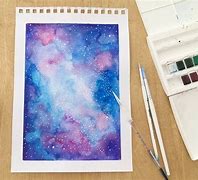 Image result for How to Watercolor Galaxy Painting