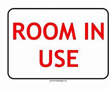 Image result for Occupied Sign Printable