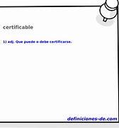 Image result for certificable