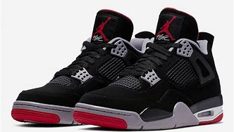 Image result for Jordan 4s Bred