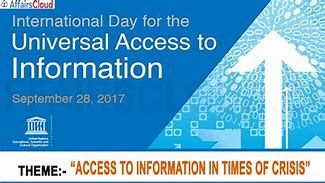 Image result for Universal Access to Information