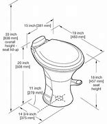 Image result for RV Toilet Dimensions