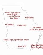 Image result for Georgia Air Force Bases Map