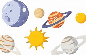 Image result for Cartoon Solar System A4 Landscape