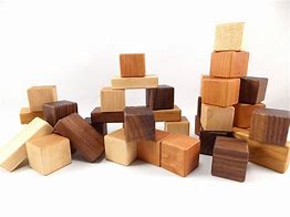 Image result for Natural Wood Toy Building Blocks