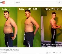 Image result for 30 Days No Food Before and After
