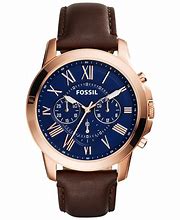 Image result for Men's Leather Strap Watch