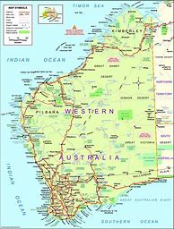 Image result for Free Map of Western Australia