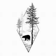 Image result for Campsite Bear Tattoo