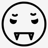 Image result for Black and White Scary Emoji