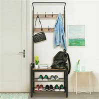 Image result for Entryway Storage Bench with Coat Rack