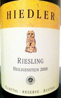 Image result for Hiedler Riesling Zobinger Heiligenstein