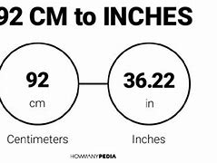Image result for 92 Cm in Inches