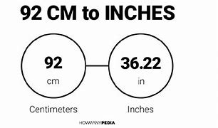 Image result for Convert 92 Inches to Cm