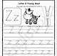 Image result for Trace Letter Z Worksheet