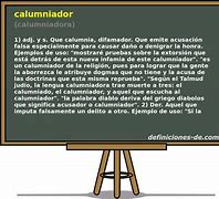 Image result for calumniador