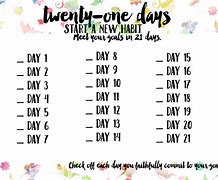 Image result for 21 Days to Make a Habit