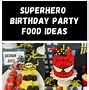Image result for Superhero Theme Food