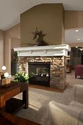 Image result for Double Sided Fireplace Mantels